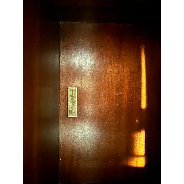 Early 20th Century Theodore Alexander Walnut Chest of Drawers With Filing Cabinet For Sale - Image 11 of 11