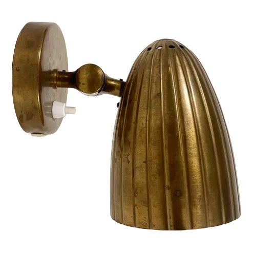 Modern Swedish Wall Lamp by Harald Notini for Böhlmarks Lampfabrik, 1940s For Sale