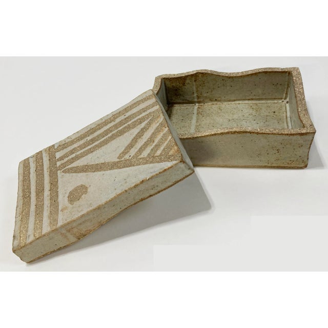 Ceramic Vintage Lidded Studio Pottery Box For Sale - Image 7 of 8