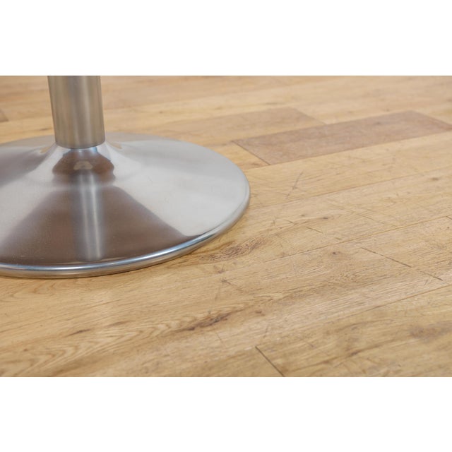 Brown Mid-Century Modern Teak Round Dining Table, Denmark, 1970s For Sale - Image 8 of 10