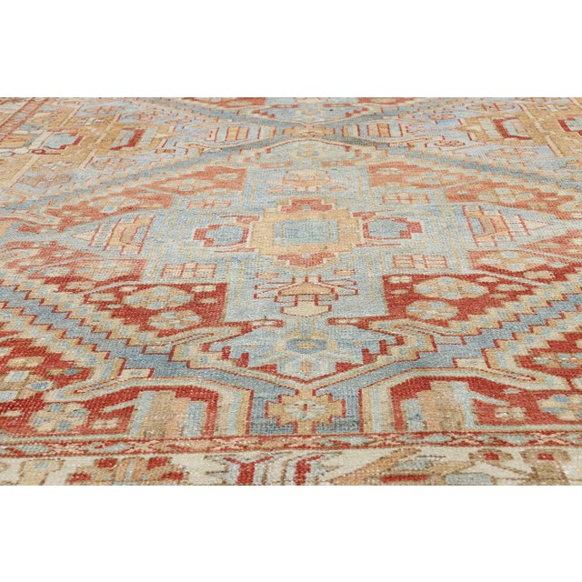 Early 20th Century Antique Persian Karaja Heriz Rug, 06'09 X 10'01 For Sale - Image 5 of 10