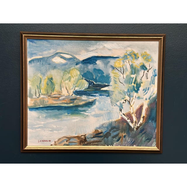 Liljedahl, River, 1986, Oil on Canvas For Sale - Image 17 of 18
