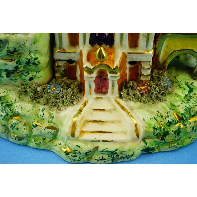 Vintage Ceramic Souvenir Sanremo and Russian Orthodox Church Sculptures, Italy, 1890s, Set of 2 For Sale - Image 15 of 18