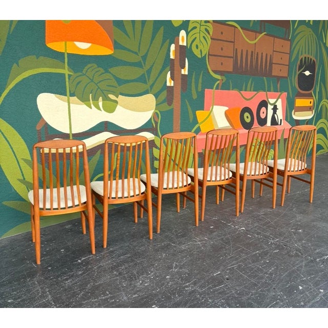 Mid-Century Modern Danish Teak Benny Linden Dining Set For Sale - Image 3 of 16