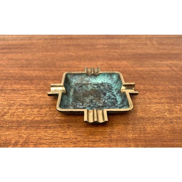 Metal Mid-Century Brass Ashtray, 1950s For Sale - Image 7 of 10