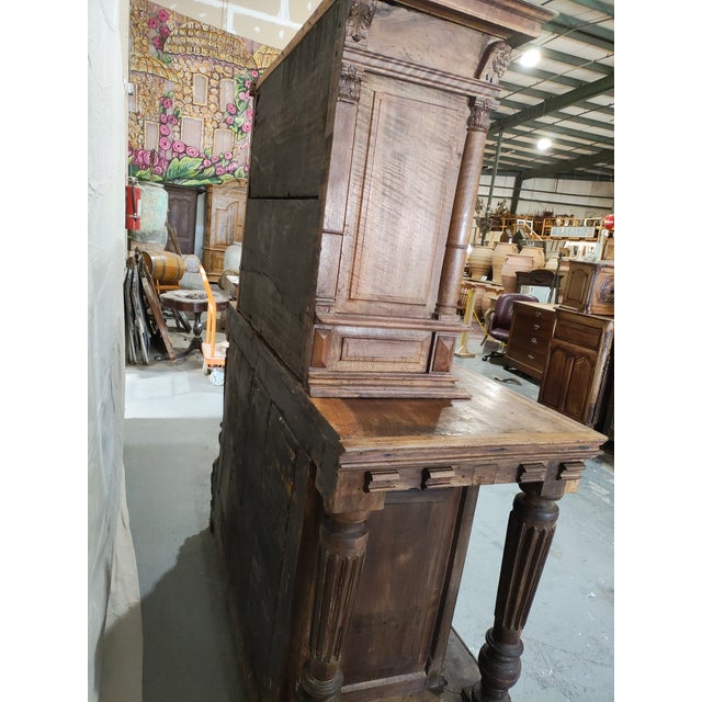 18th Century French Provincial Walnut Buffet À Deux Corps, Renaissance Style, Circa 1760 For Sale - Image 4 of 18