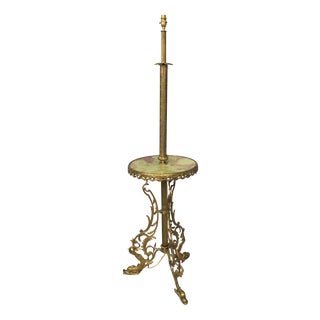 Brass Standard Lamp, 1920s For Sale