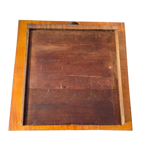 Antique 19th Century Sheraton New England Tiger Maple Work Table / Nightstand For Sale - Image 12 of 12