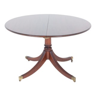 Regency Revival Dining Table in Mahogany, 1920 For Sale