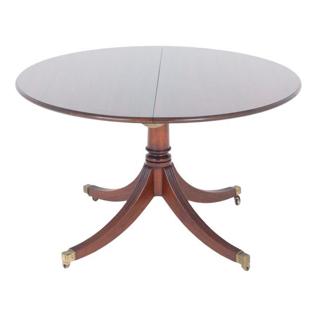 Regency Revival Dining Table in Mahogany, 1920 For Sale