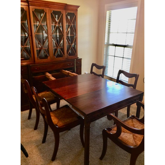 1940s Saginaw Mahogany Breakfront With PullOut Dining Table Chairish