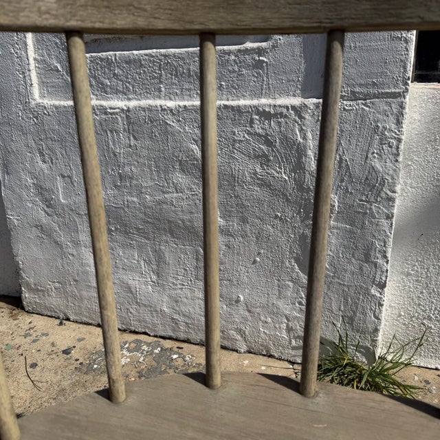 Vintage Spindle Back Windsor Bench For Sale - Image 10 of 12