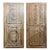 Make a grand architectural statement with this pair of vintage hand-carved entry doors, crafted from solid reclaimed wood...