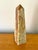 Late 20th Century Neoclassical Solid Onyx Marble Green and Brown Obelisk For Sale - Image 6 of 8