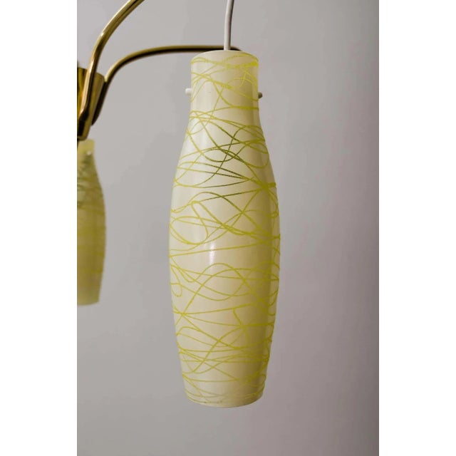 Italian Chandelier with Original Glass, 1960s For Sale - Image 6 of 11