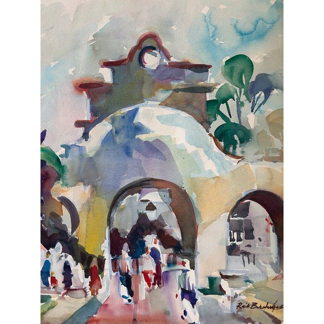 This is a gorgeous Original Watercolor painting done on heavy Arches Paper by Listed California artist, Rich Buchwald...