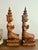 Wood Vintage Teak Wood Thai Thepphanom Guardian Angels – Hand-Carved Buddhist Prayer Figures For Sale - Image 7 of 10