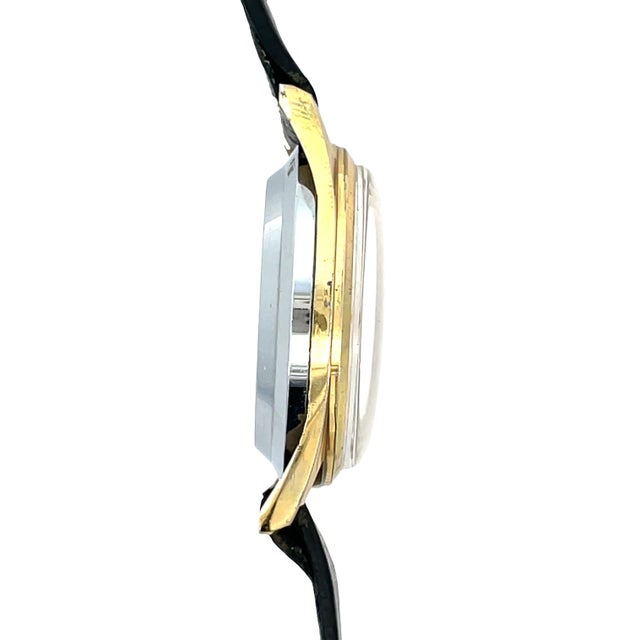 Mid 20th Century Oxford Calendar Stainless Steel Vintage Watch For Sale - Image 5 of 9