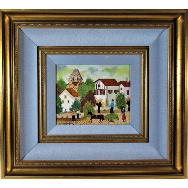 Late 20th Century Irene Darget-Bastien, La Charette de Lion, Circa 1980 For Sale - Image 5 of 5