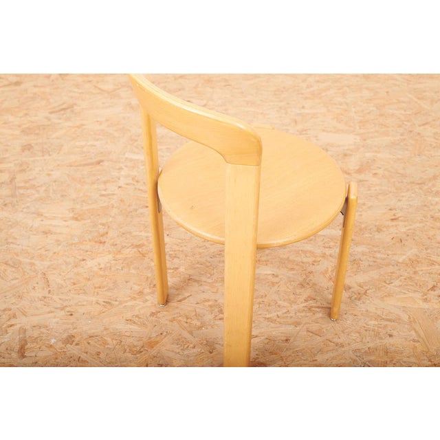 Dietiker Stackable Wooden Chair by Bruno Rey for Dietiker, 1971 For Sale - Image 4 of 14