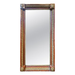 Italian Empire Gilt Pier Mirror, 1880 For Sale