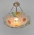 LOYS LUCHA A beautiful French 1930 art deco chandelier in nickel plated solid brass or bronze holding an octagonal bowl by...