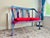 Wood 1930s One of a Kind Hand Painted Contemporary Accent Loveseat For Sale - Image 7 of 17