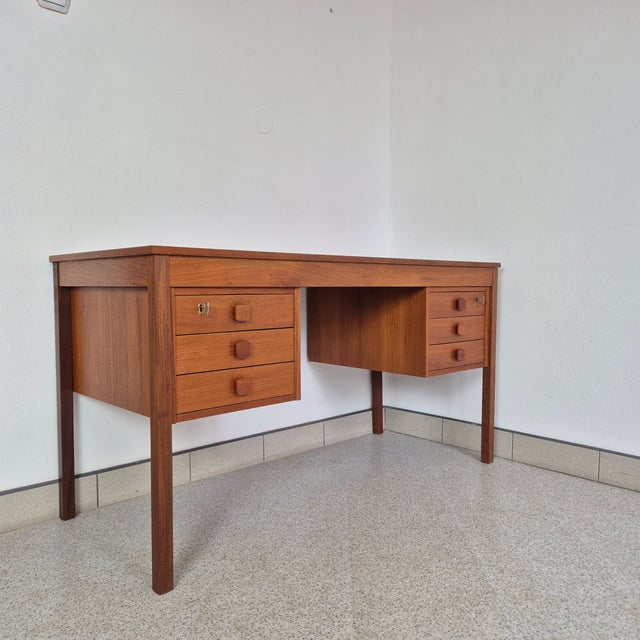 Mid-Century Modern Danish Teak Desk from Domino Møbler, 1960s For Sale - Image 13 of 13