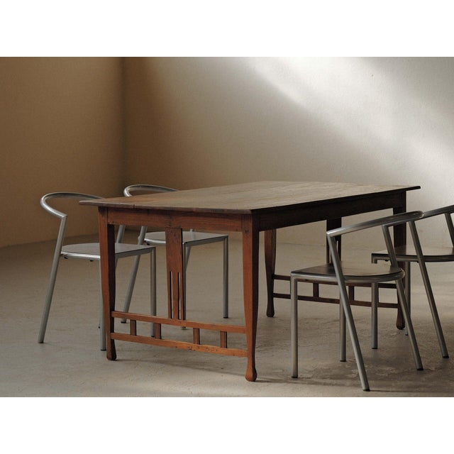 Arts and Crafts Oak Table, 1900 For Sale - Image 11 of 17