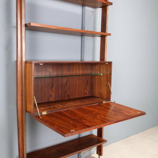 Vintage Bookcase with Bar Compartment, 1950s For Sale - Image 4 of 12
