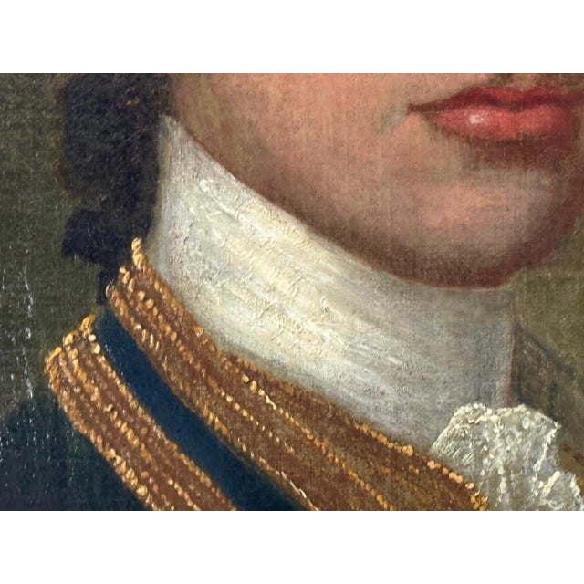 18th Century Georgian Naval Oil Portrait of Captain Gamaliel Nightingale For Sale - Image 17 of 18