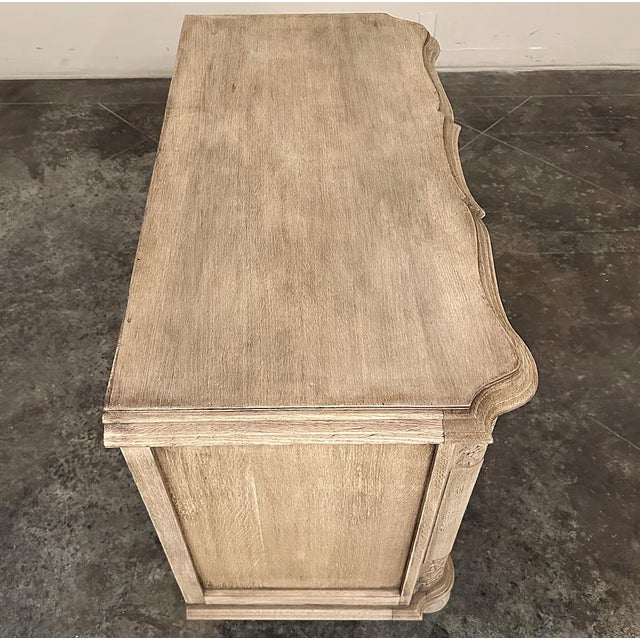 Sand Antique French Louis XIV Commode ~ Chest of Drawers in Stripped Oak For Sale - Image 8 of 14