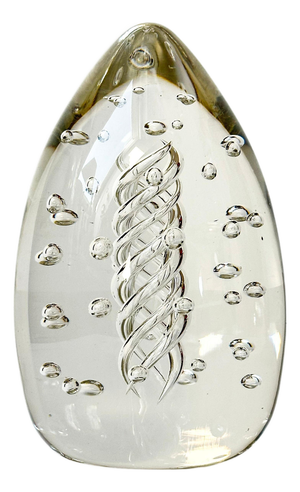 Large Egg-Shaped Paperweight from Liskeard Glass, England, 1970s