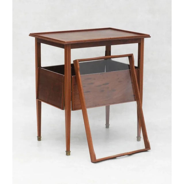 Mid-Century French Expandable Bar or Serving Table with Removeable Tray, 1950s For Sale - Image 4 of 12