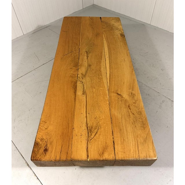 Rustic Sturdy Hardwood Coffee Table, 1960s For Sale - Image 12 of 18