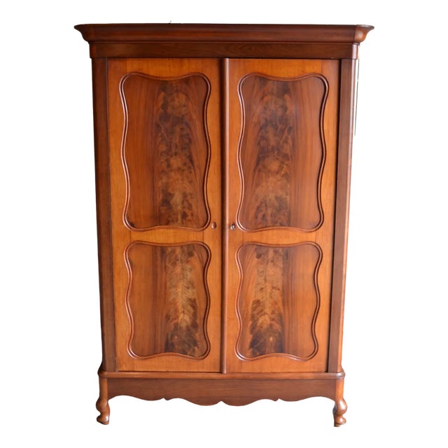 Biedermeier Mahogany Girls Cupboard, 1880s For Sale