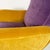 Mid-Century Italian Purple and Yellow Armchair with Wood Conical Legs, 1960s For Sale - Image 11 of 14