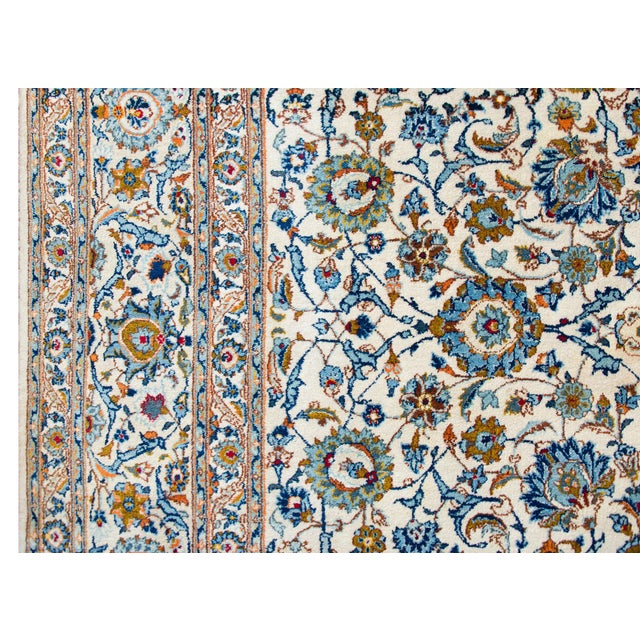 Vintage Persian Kashan Rug For Sale - Image 10 of 14