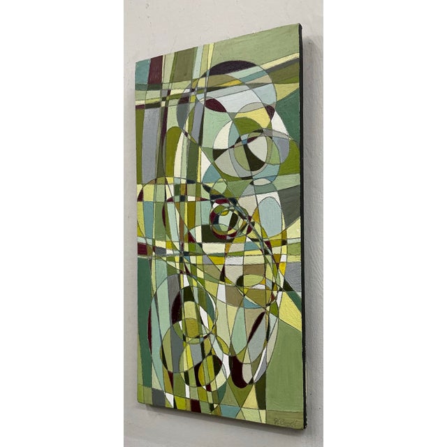 Abstract Small Abstract Acrylic on Canvas Painting by H. Carrol For Sale - Image 3 of 12