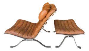 Set of Leather and Chrome Chairs by Arne Norell for Arne Norell Ab