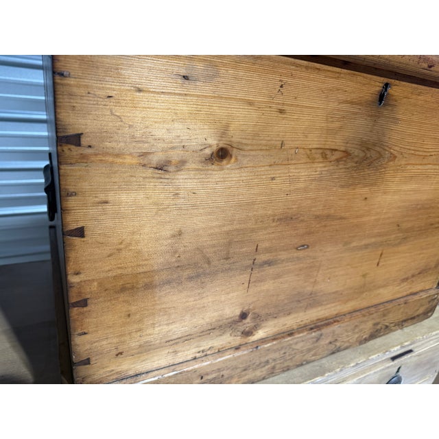 Antique Pine Trunk / Blanket Box From England For Sale - Image 18 of 18