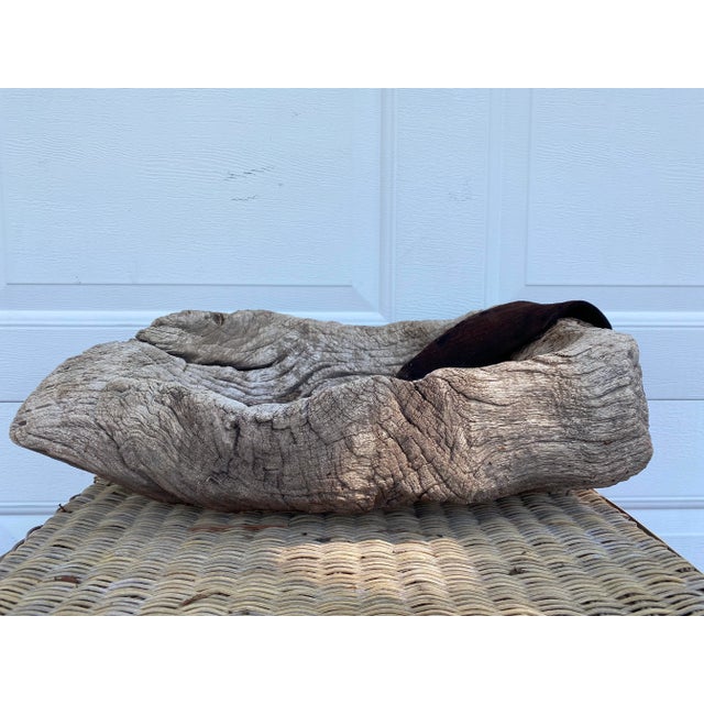 Primitive Rustic Antique Wooden Trough For Sale - Image 10 of 10