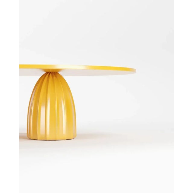 Contemporary Djembe Table in RAL 1005 Lacquer from Collector For Sale - Image 3 of 5