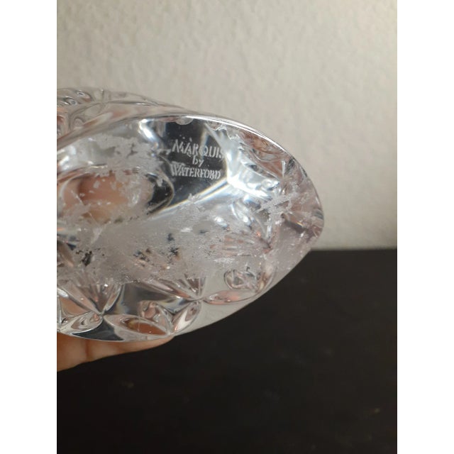 This is an EXQUISITE Marquis Waterford Crystal 5" Caprice Desk Paperweight Clock. Procured at auction GUEST