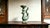 Art Deco Chinese Ceramic Oil Lamp Hand Carved Yue Ware Celadon Phoenix Statue Oil Lamp For Sale - Image 3 of 11