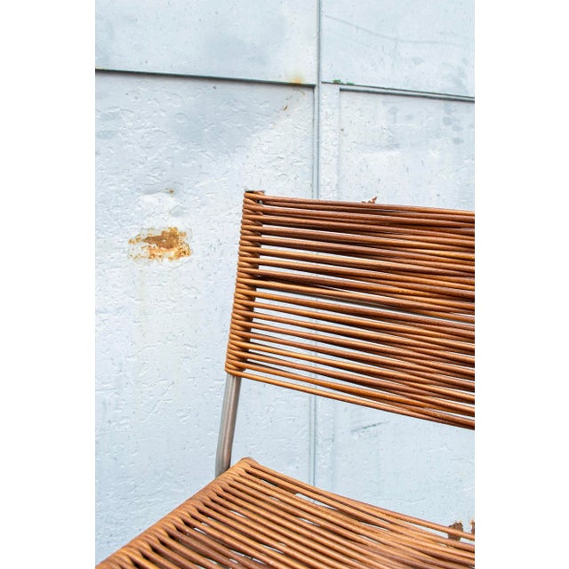 Tito Agnoli Miss B Stools in Inox & Leather by Tito Agnoli for BBB Bonacina, 1997, Set of 2 For Sale - Image 4 of 8