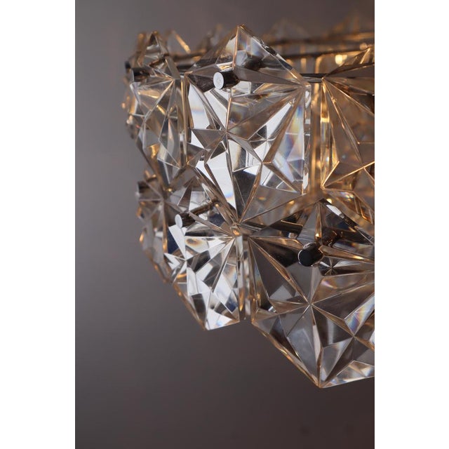 Large Crystal & Chrome Ball Chandelier from Kinkeldey, 1960s For Sale - Image 11 of 17