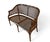 Hollywood Regency Faux Bamboo Cane Settee For Sale In Miami - Image 6 of 18