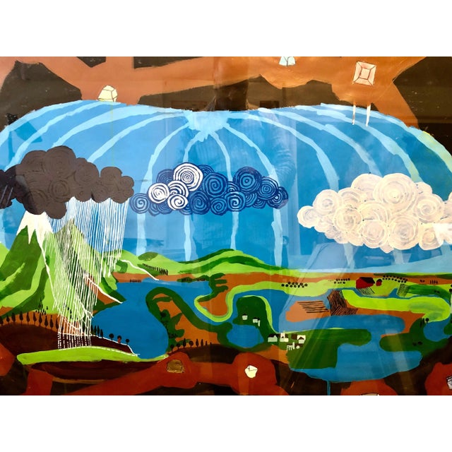 Scoli Acosta Large Contemporary Mixed Media Painting LA Artist External Horizons 2004 For Sale - Image 10 of 12