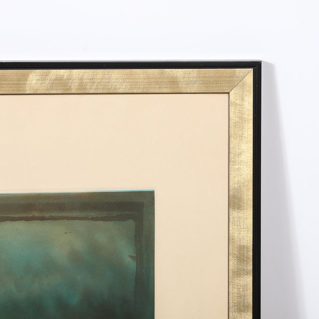 Mid-Century Modern Kaiko Moti "L'Aiglon" Aqua-Tinted Color Etching, Signed in Graphite For Sale - Image 3 of 12